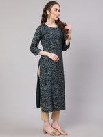 Thumbnail for Kalini Women Ethnic Motifs Printed Indie Prints Kurta - Distacart