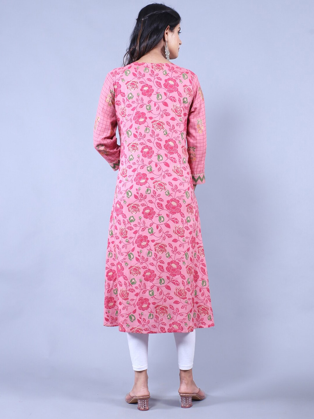 HERE&NOW Printed Straight Regular Fit Kurta - Distacart