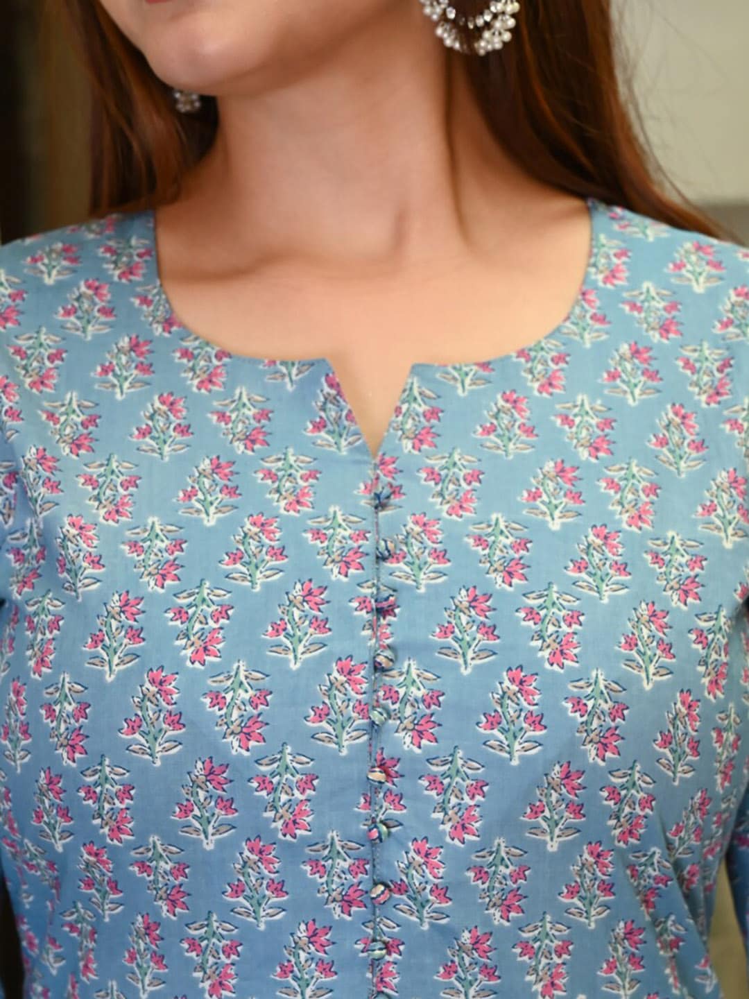 Kalini Kalini Women Floral Printed Kurta with Trousers - Distacart