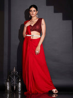 Thumbnail for Tikhi Imli Ready To Wear Party Saree - Distacart