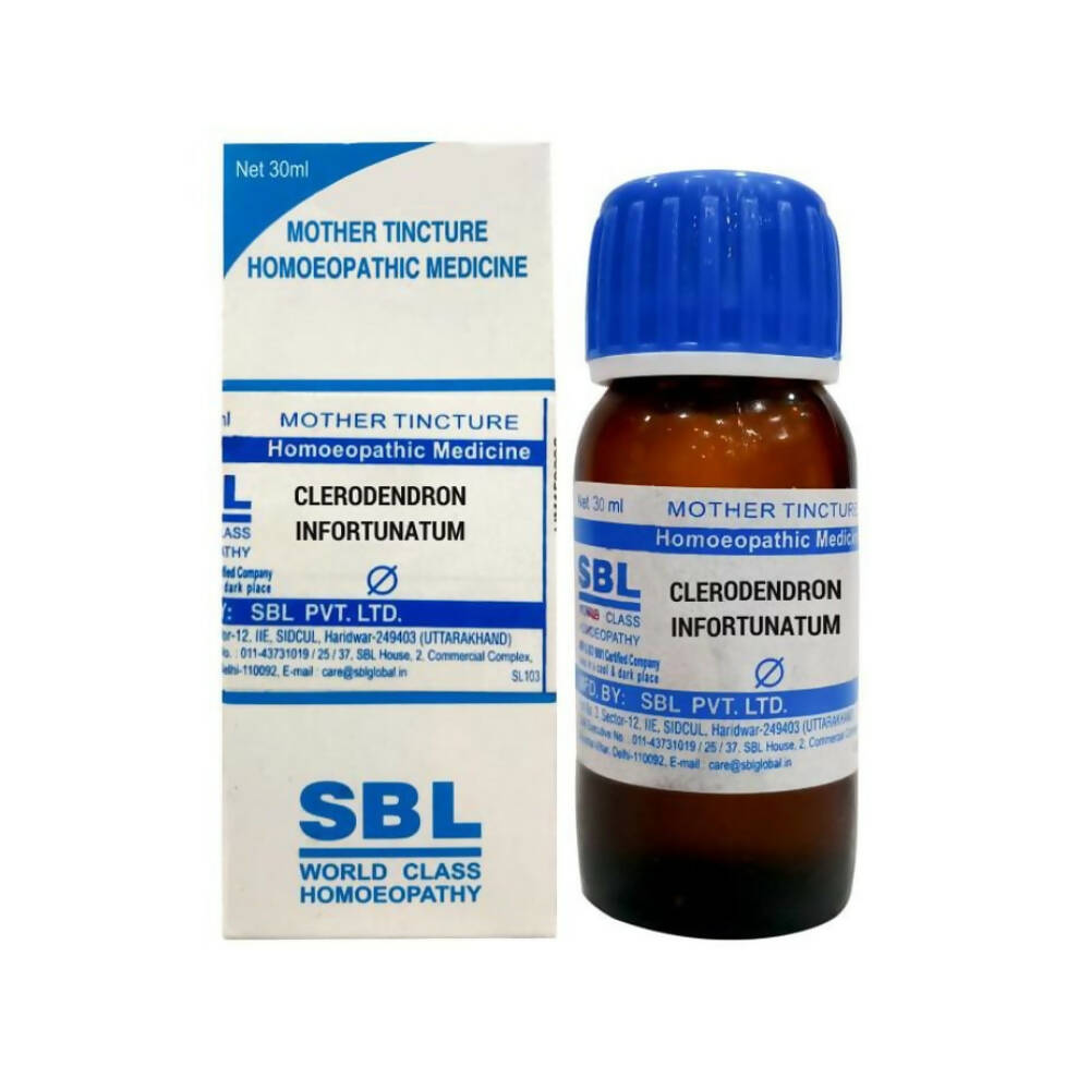 SBL Homeopathy Clerodendron Infortunatum Mother Tincture Q - Distacart