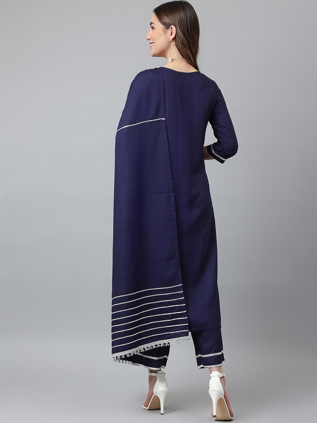 Khushal K Kurta with Palazzos & With Dupatta - Distacart