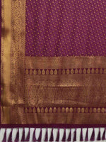 Thumbnail for Anouk Ethnic Motifs Zari Pure Georgette Kanjeevaram Saree - Distacart