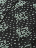 Thumbnail for HERE&NOW Women Black & Green Printed Pure Cotton Kurta with Trousers - Distacart