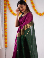 Thumbnail for Kalini Silk Blend Kanjeevaram Saree - Distacart
