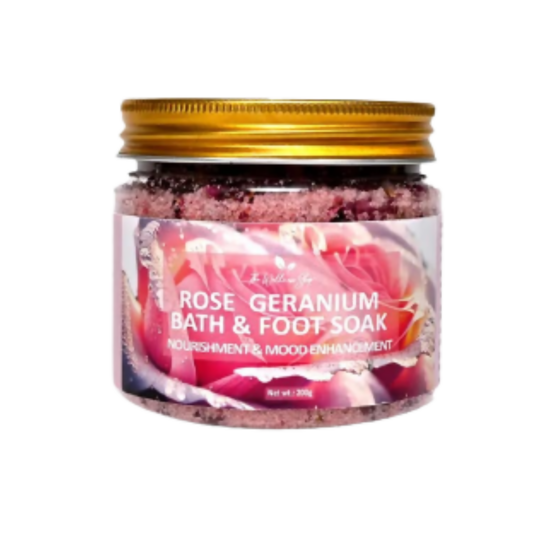 The Wellness Shop Rose Geranium Bath and Foot Soak - Distacart