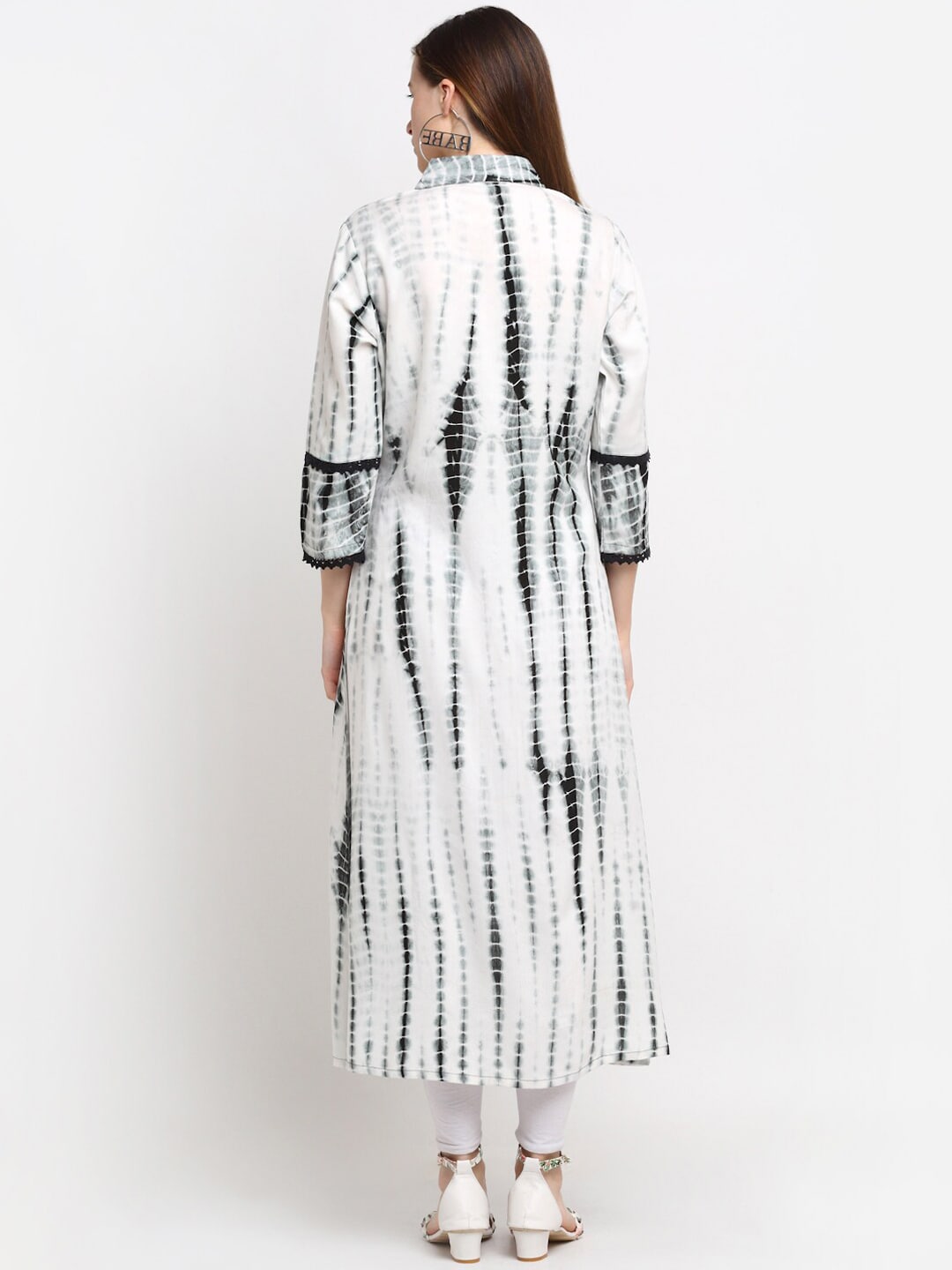 Kalini Women White Dyed Anarkali Kurta - Distacart