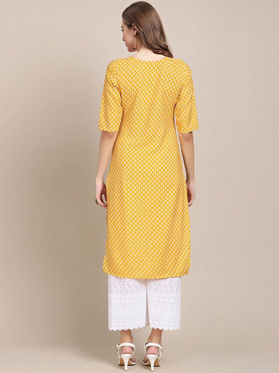 Kalini Women Pack of 2 Geometric Printed Crepe Kurtas - Distacart