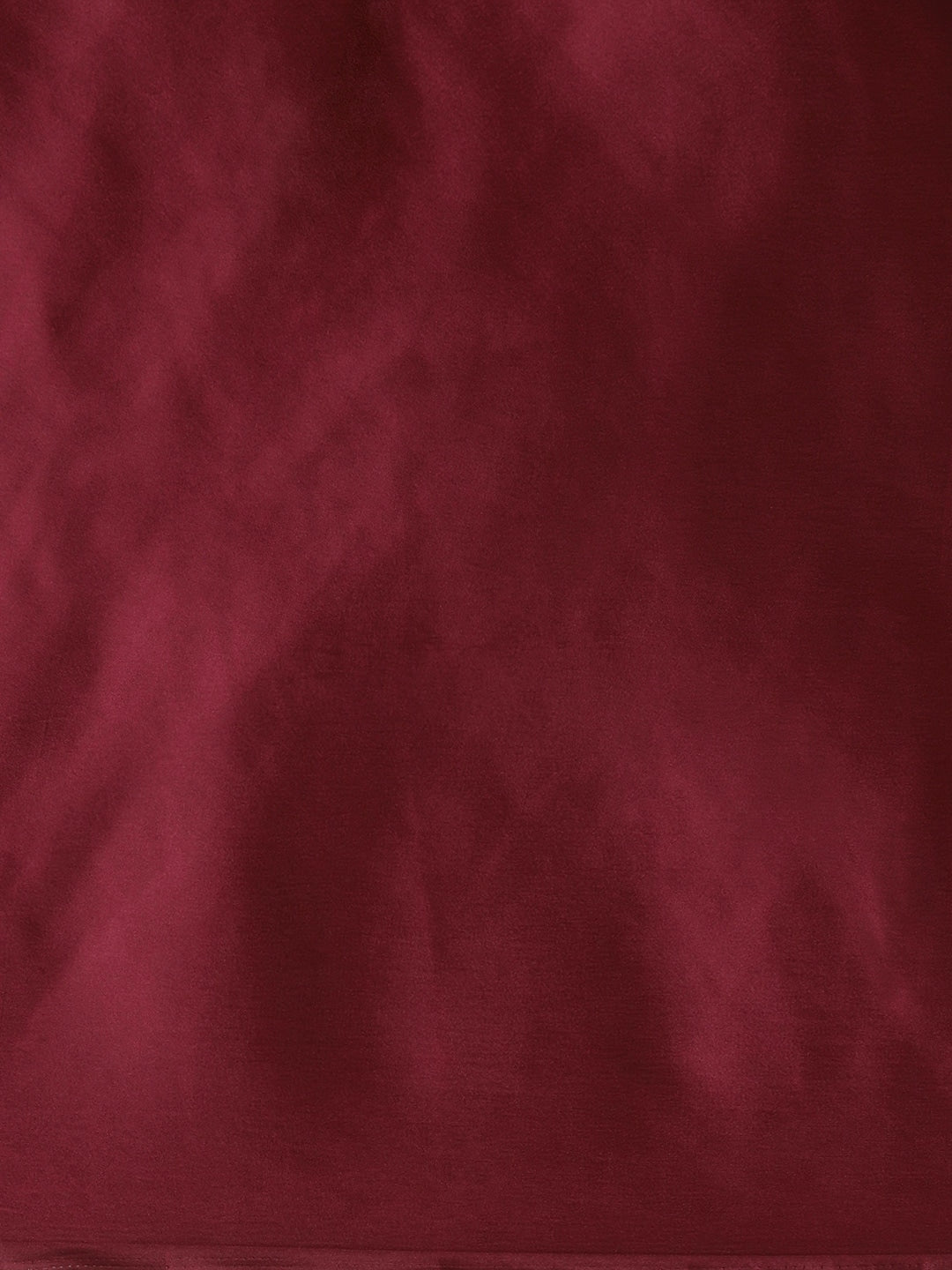 Mitera Maroon Solid Satin Saree - Distacart