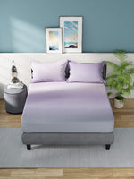 Thumbnail for Nautica Bradford Purple & Mauve 160 TC Pure Cotton King Bedsheet & 2 Pillow Covers - Distacart