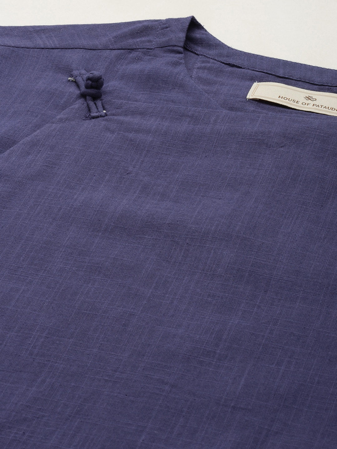 House of Pataudi Rozana Pure Cotton Angrakha Kurta - Distacart