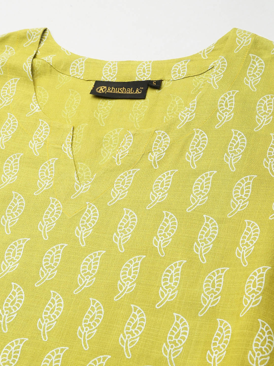 Khushal K Women Green Printed Kurta with Palazzos - Distacart