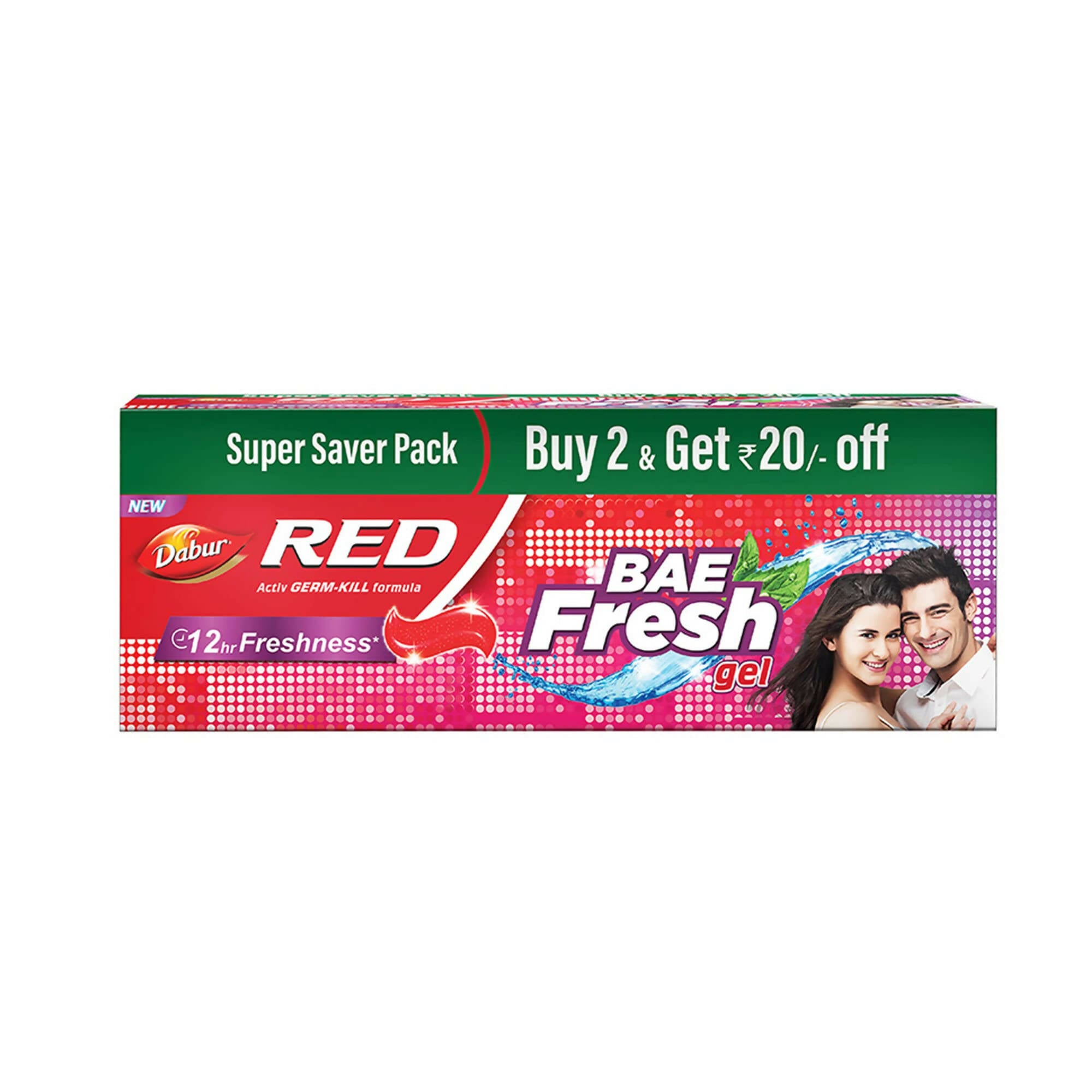 Dabur Red Bae Fresh Toothpaste Gel 12hr Freshness - Distacart