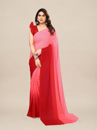 Kalini Ombre Pure Georgette Saree - Distacart