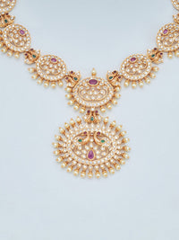 Thumbnail for Kushal's Fashion Jewellery Gold-Plated Stone Studded Jewellery Set - Distacart