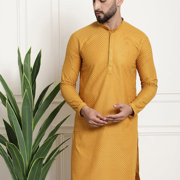 Sojanya Geometric Embroidered Thread Work Pure Cotton Straight Kurta - Distacart