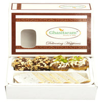 Thumbnail for Ghasitaram Assorted Box Pure Kaju Katlis, Dryfruit Sweets - Distacart