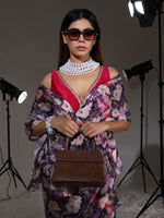 Thumbnail for Tikhi Imli Floral Printed Satin Saree - Distacart