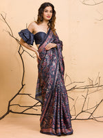 Thumbnail for Koskii Floral Printed Beads and Stones Saree - Distacart