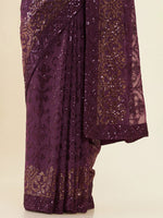 Thumbnail for Soch Sequinned Embellished Saree - Distacart