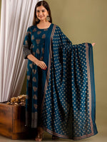 Thumbnail for Kalini Women Ethnic Motifs Printed Anarkali Kurta - Distacart