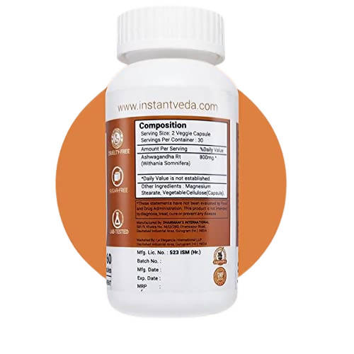 Instant Veda Ashwagandha Capsules - Distacart