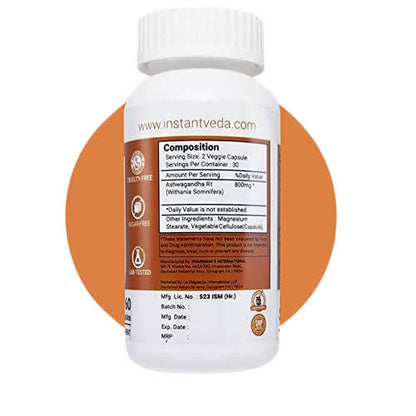 Instant Veda Ashwagandha Capsules - Distacart