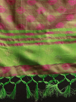 Thumbnail for Kalini Green & Pink Woven Design Saree - Distacart