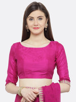 Thumbnail for Kalini Purple Embroidered Pure Georgette Saree - Distacart