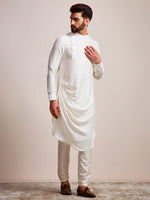 Thumbnail for Manyavar Men Round Neck Kurta with Churidar - Distacart