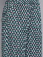 Thumbnail for HERE&NOW Women Ethnic Motifs Printed Gotta Patti Kurta With Palazzos & With Dupatta - Distacart