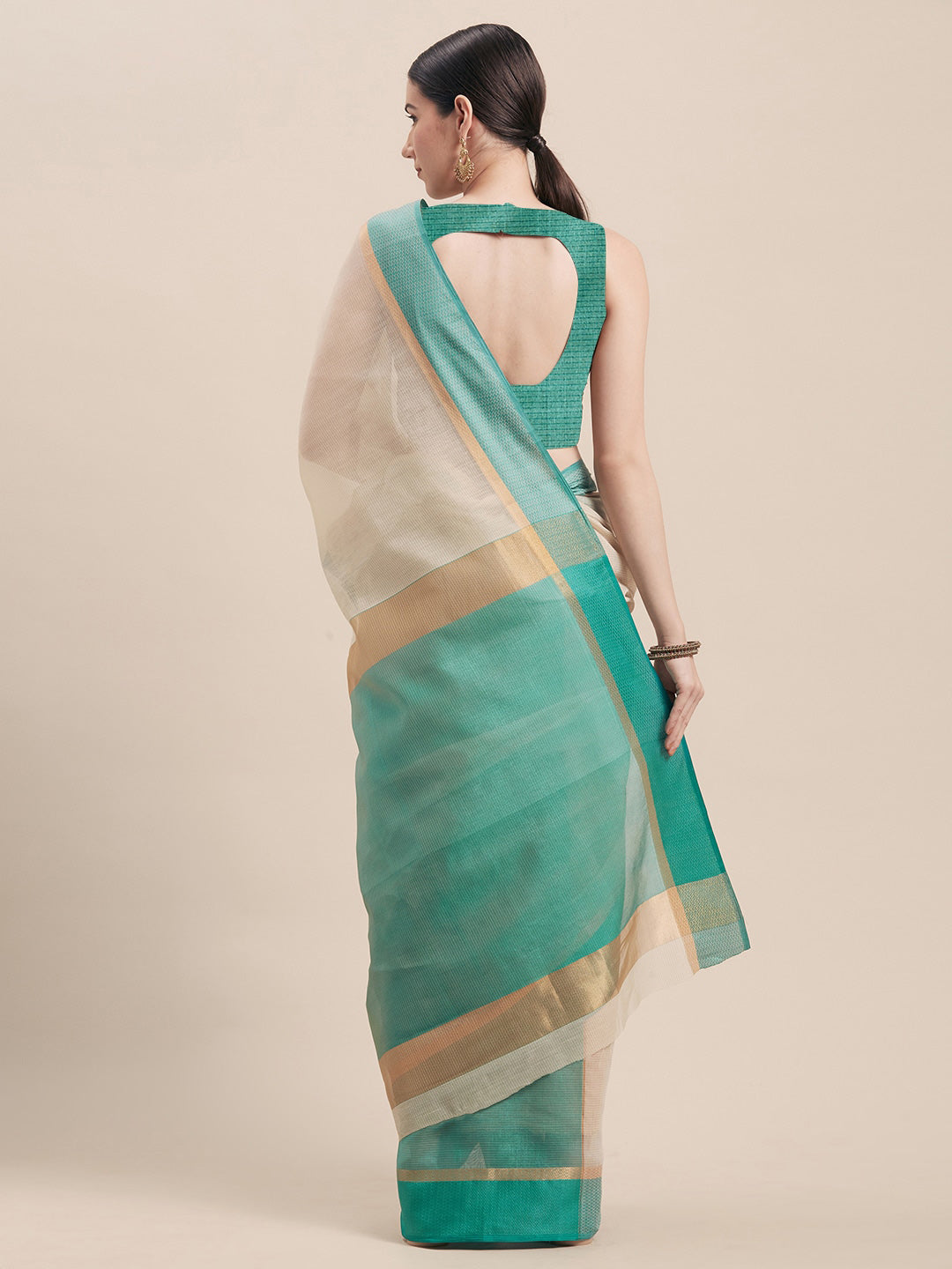Kalini Zari Pure Cotton Saree - Distacart