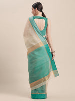 Thumbnail for Kalini Zari Pure Cotton Saree - Distacart