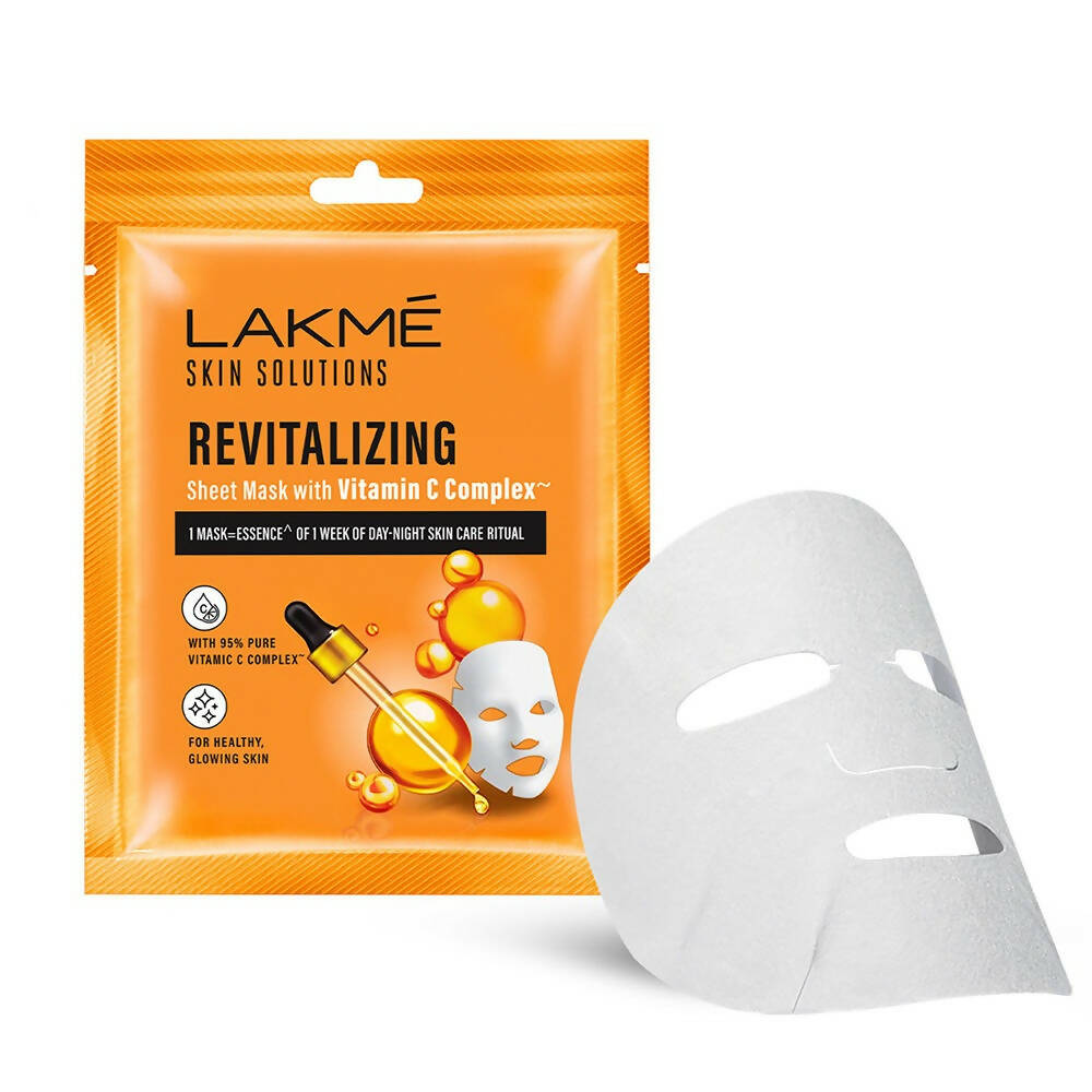 Lakme Skin Solutions Vitamin C - Revitalizing Sheet Mask - Distacart