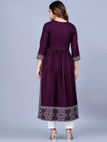 Thumbnail for Kalini Women Bandhani Printed Floral Side Slit Kurta - Distacart