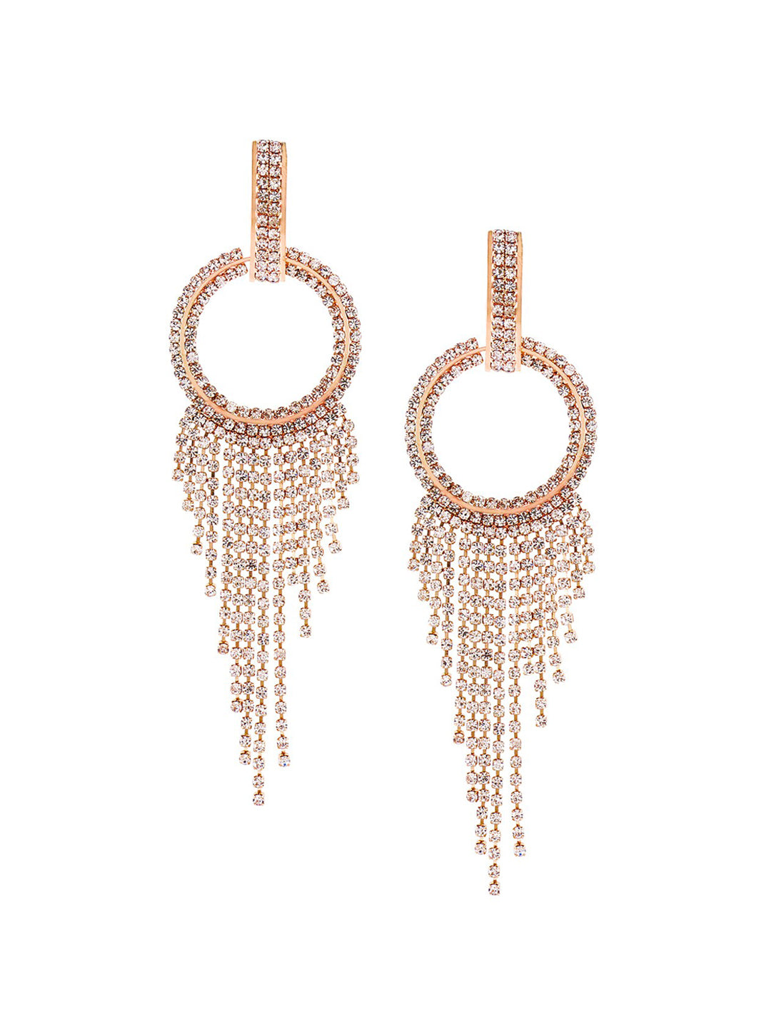 Yellow Chimes Gold-Toned Contemporary Drop Earrings - Distacart