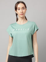Thumbnail for MKH Typography Printed Relaxed Fit Dri-FIT T-shirt - Distacart