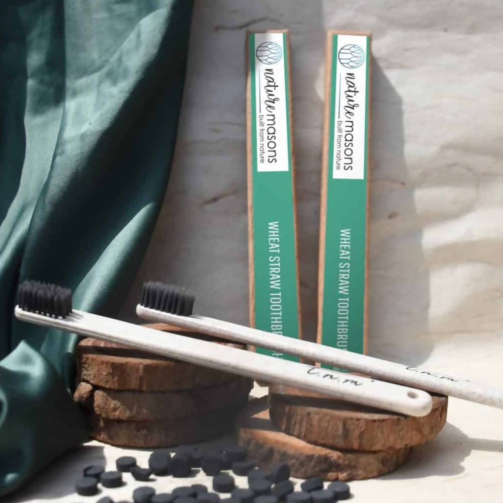 Nature Masons Wheat Straw Toothbrush - Distacart