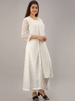 Thumbnail for Kalini Women White Kurta with Trousers & With Dupatta - Distacart