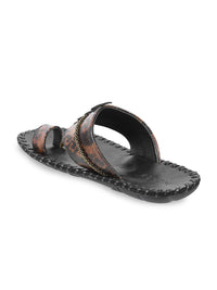 Thumbnail for Mochi Men Brown Ethnic Comfort Sandals - Distacart