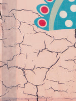 Thumbnail for Sangria Abstract Printed Embellished Pure Linen Saree - Distacart