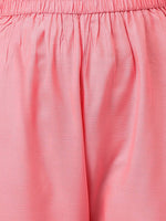 Thumbnail for Khushal K Women Pink Printed Empire Kurta with Trousers & With Dupatta - Distacart