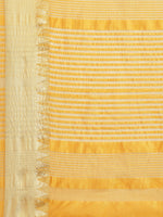 Thumbnail for Kalini Yellow & Golden Woven Design Saree - Distacart