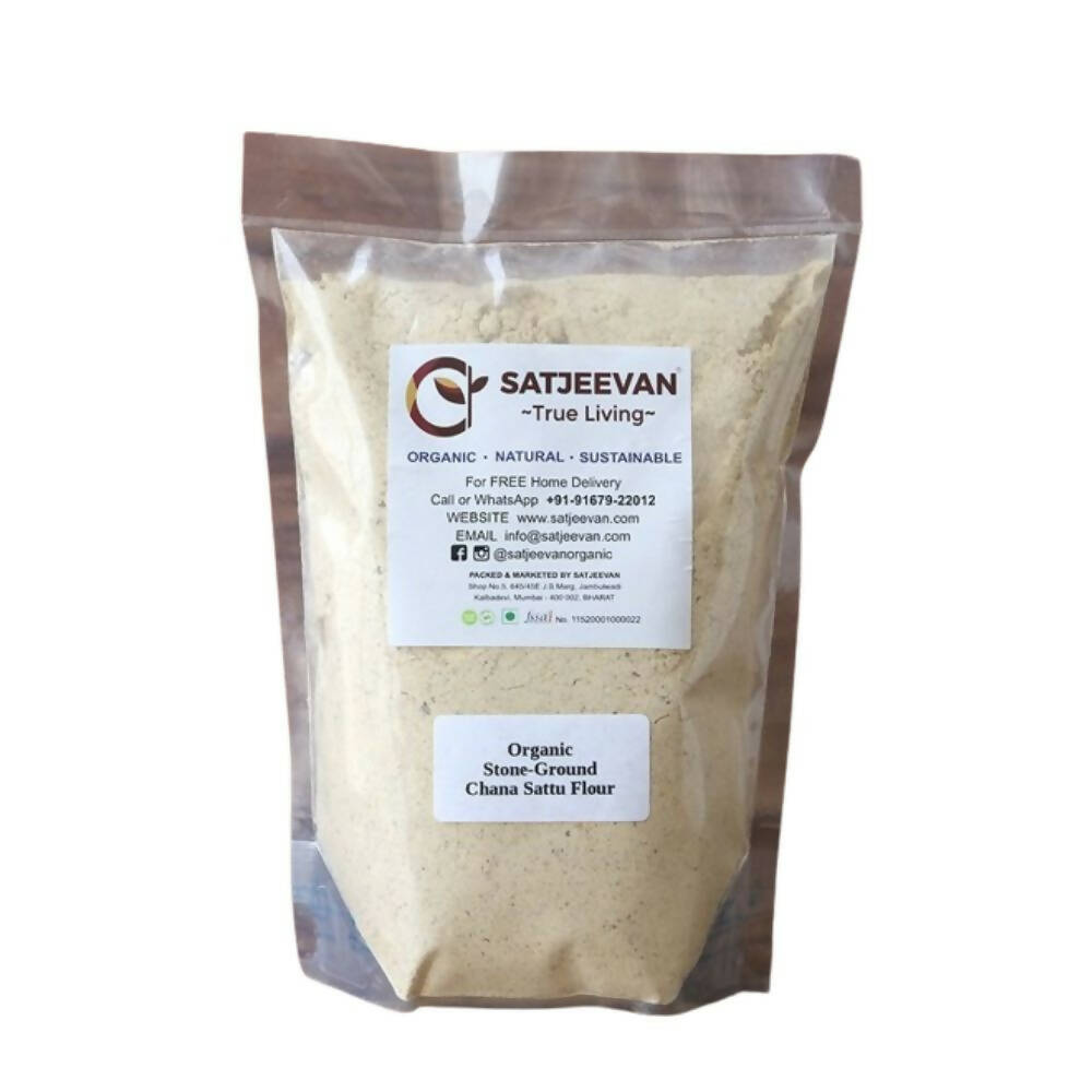 Satjeevan Organic Stone-Ground Chana Sattu Flour - Distacart