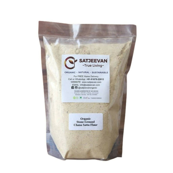 Satjeevan Organic Stone-Ground Chana Sattu Flour - Distacart