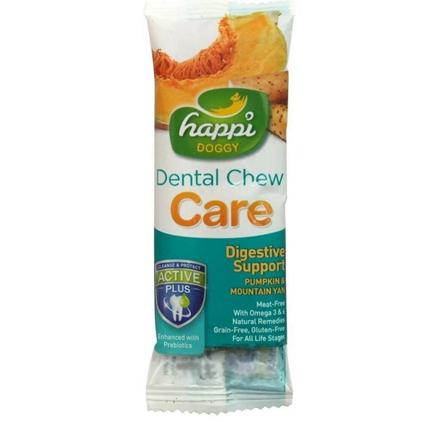 Happi Doggy Dental Chew Care Digestive Support Pumpkin & Mountain Yam - Distacart