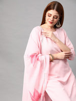 Thumbnail for Kalini Women Pink Kurta with Trousers & With Dupatta - Distacart