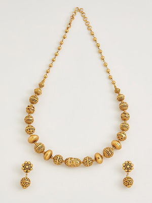 Kushal's Fashion Jewellery Women Gold-Toned Jewellery Set - Distacart