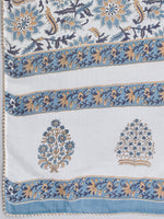 Thumbnail for Kalini Floral Printed Sequinned Pure Cotton Kurta with Trousers & Dupatta - Distacart