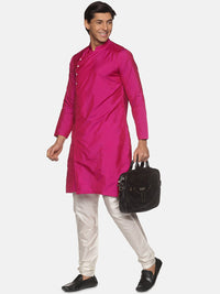 Thumbnail for Sethukrishna Men Rose Kurta with Pyjamas - Distacart
